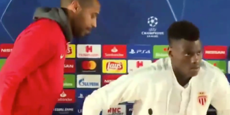 Thierry Henry stares young defender down after some bad manners