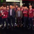 Mullinalaghta team start a sing-song on the Late Late Show