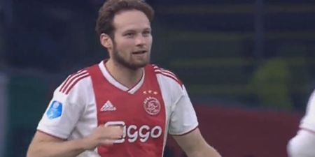 Daley Blind scores stunning hat-trick for Ajax in demolition of De Graafschap