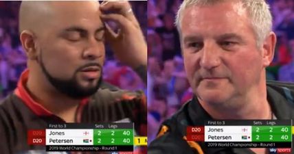 The tension was actually painful in Ally Pally as two men try their best to bottle it