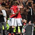 Michael Carrick had to intervene in Paul Pogba’s celebration of Jose Mourinho’s sacking