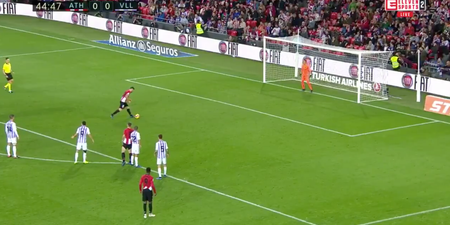 Athletic Bilbao striker scores ridiculous one-step run up penalty