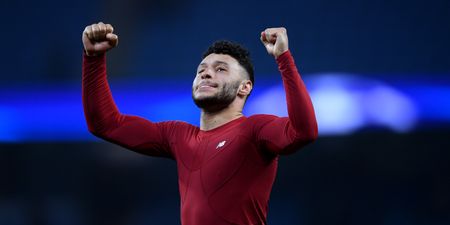 Alex Oxlade-Chamberlain celebrates return to training pitch after eight month lay-off