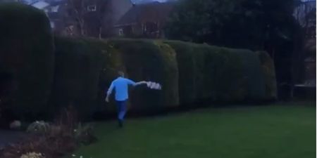 Leeds’ late comeback sends fan into lap of his garden