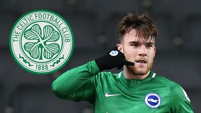 Celtic are interested in signing young Irish striker Aaron Connolly from Brighton