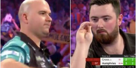 Champion Rob Cross is out of the World Darts Championship