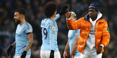 Stewards mistake Benjamin Mendy for pitch invader at final whistle of Man City win over Liverpool