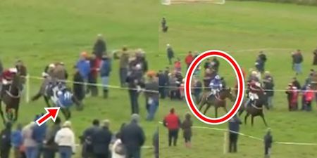 Waterford jockey somehow stays on board and wins after final fence blunder