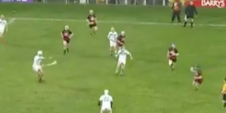 TJ Reid produces perfect 20-yard kick pass in hurling assist for the ages