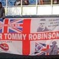 ‘Sir Tommy Robinson’ banner sparks controversy at Rangers match