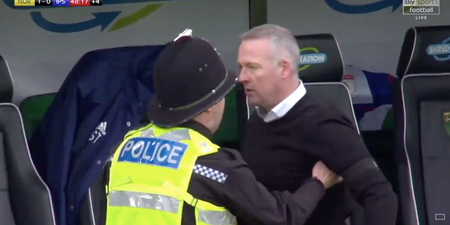Paul Lambert incensed after being sent off in Ipswich’s game against Norwich