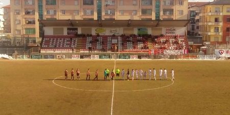 Italian third division side lose 20-0 after fielding just seven players