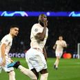 Romelu Lukaku turned toward Angel Di Maria immediately after Man United’s late goal