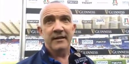 Defiant Conor O’Shea doesn’t care what people say about Italy