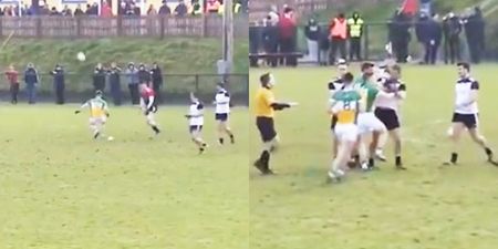 Offaly sub lamps Sligo kick-out out of pitch…for his county