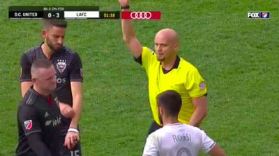 Wayne Rooney sent off for abysmal tackle with DC United 3-0 down