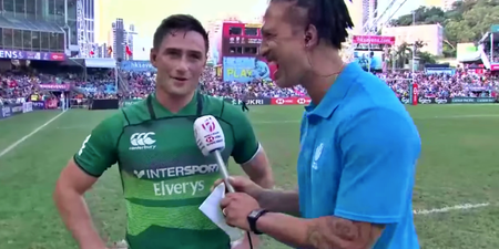 Ireland Sevens captain delivers class interview after World Series heroics