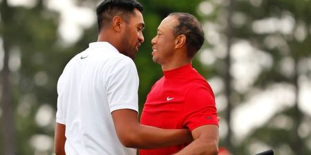 Tiger Woods took time out at end of his press conference to praise Tony Finau