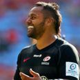 Munster fan confronts Billy Vunipola on the pitch after Saracens win