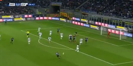 Radja Nainggolan smashes in cracking volley to give Inter the lead over Juve