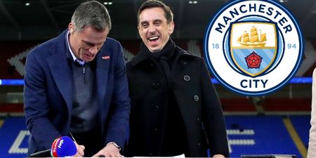 Carragher and Neville absolutely rinse Man City’s ‘Legends Lounge’