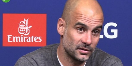 Pep Guardiola snaps at journalist’s question over separate payments