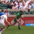 Watch: Mick McGrath scores last minute try to steal win from England