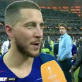 BT Sport reporter drags the line out of Hazard that everyone’s been after