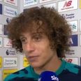 David Luiz tries to argue penalty call against Liverpool