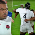 Kyle Sinckler knocked out by Maro Itoje elbow after only two minutes