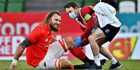 Seven minutes into rugby’s return, Munster hit with injury nightmare