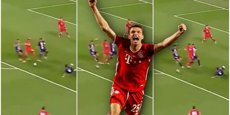 Perfect Thomas Muller first touch dismantles PSG defence
