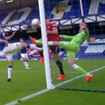 Jordan Pickford gets away with another rash tackle against Man United