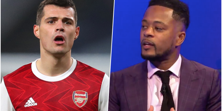 Patrice Evra says Thierry Henry turned TV off when Granit Xhaka was Arsenal captain