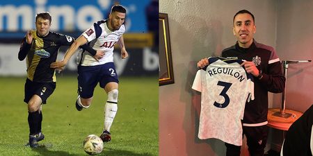 Tottenham give Marine players fresh shirts after Covid protocols prevent shirts swaps