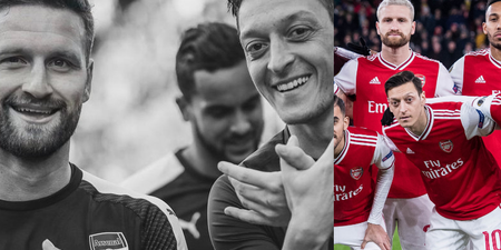 Arsenal fans unhappy as Mustafi bids farewell to “unselfish” Mesut Ozil