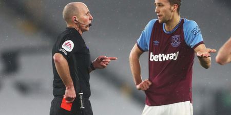 Death threats sent to referee Mike Dean and his family after Soucek red card