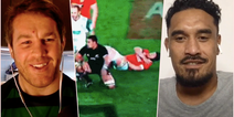 Sean O’Brien and Jerome Kaino re-live tackle that left the Irishman in a sling
