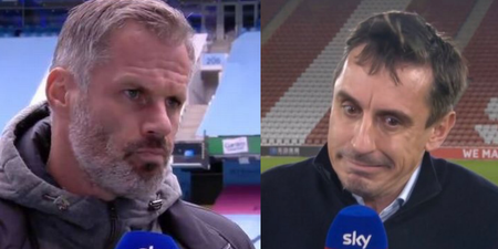 Jamie Carragher uncovers awkward Gary Neville tweet after Salford manager’s sacking