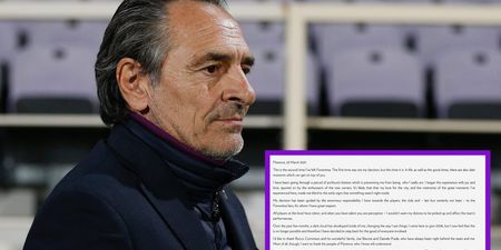 Cesare Prandelli steps down as Fiorentina boss due to personal distress