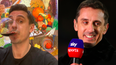 Gary Neville toasts the downfall of Super League after clubs back out