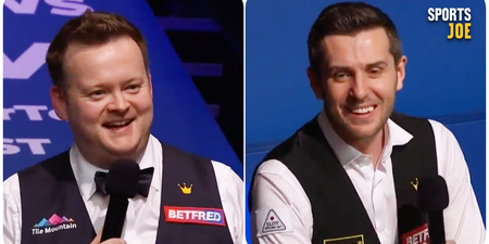 Shaun Murphy brings the Crucible to its feet with speech for the moment