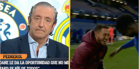 You’d swear the world was ending as Spanish tv host goes after Eden Hazard