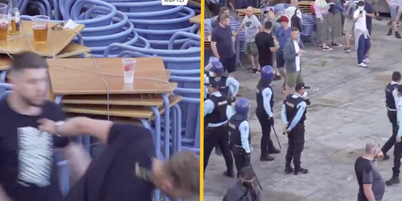 Chelsea and Man City fans scrap on night before Champions League final