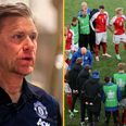 Peter Schmeichel says Denmark threatened with 3-0 loss by Uefa if they didn’t resume play