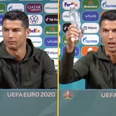 Ronaldo removes Coke, shows off the drink of champions in pre-match conference