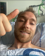 Christian Eriksen sends message to fans after hospital discharge