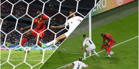 The three stages of Romelu Lukaku’s unbelievable miss just yards from the net
