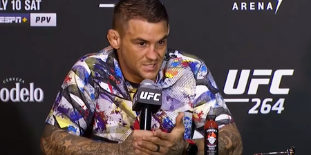 Dustin Poirier calls for post-fight video to be shared of McGregor “murder” gesture