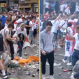 The absolute state of Leicester Square as England fans tear it up